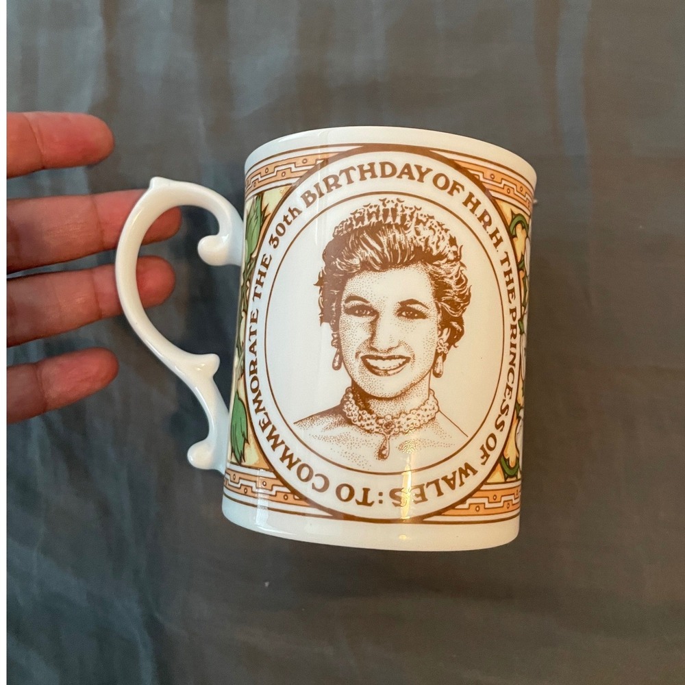Caverswall Princess Diana 30th Birthday Mug 1991 Stephen Barnsley Vintage Lady